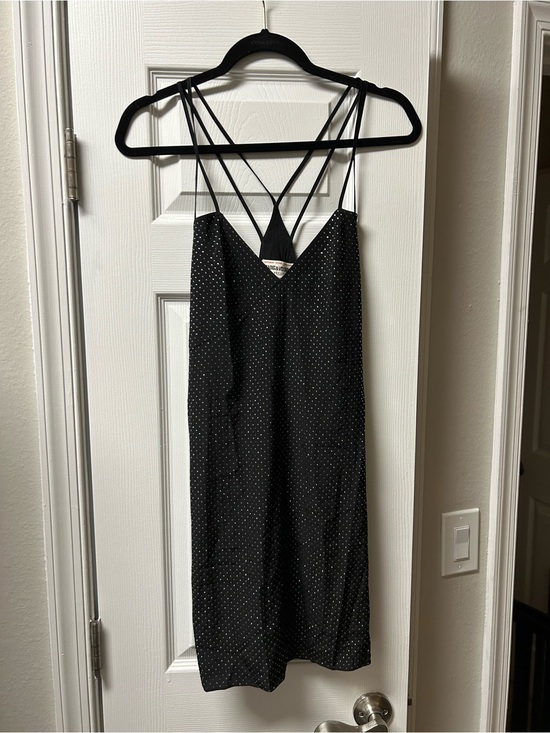 Zadig & Voltaire Dresses & Skirts - Zadig and Voltaire Black with gold Polka Dot Slip Dress.. MSRP $858.